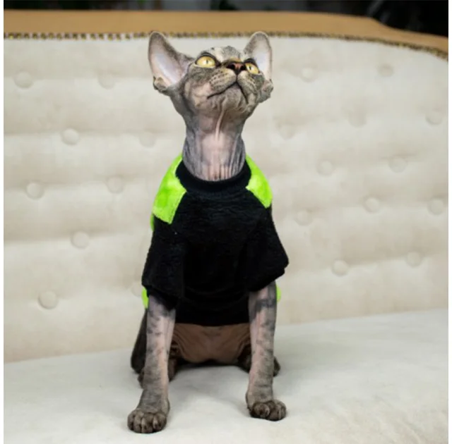 Кофта Style Pets FaceSPS для котів, колір зелений, розмір L-
