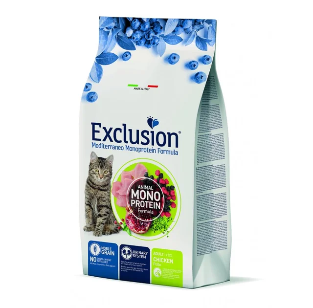 Сухий корм Exclusion Adult Chicken для дорослих котів всіх порід, з куркою, 300 г
