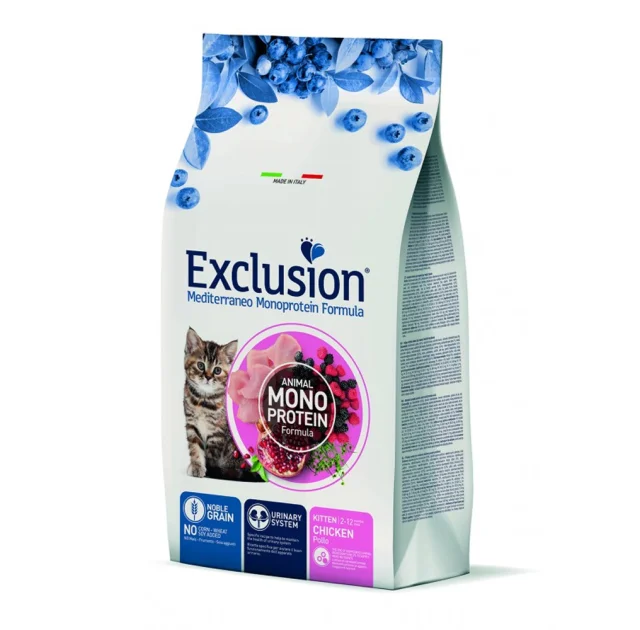 Сухий корм Exclusion Kitten Chicken для кошенят, з куркою, 300 г