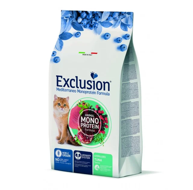 Сухий корм Exclusion Sterilized Tuna для стерилізованих котів, з тунцем, 1.5 кг