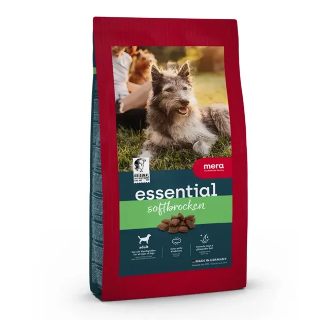 Сухий корм Mera Essential Soft Brocken для собак із нормальним рівнем активності (м’яка крокета), 12.5 кг