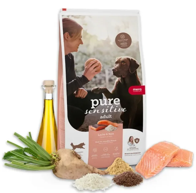 Сухий корм Mera Ps Lachs & Reis для дорослих собак з лососем та рисом, 4 кг