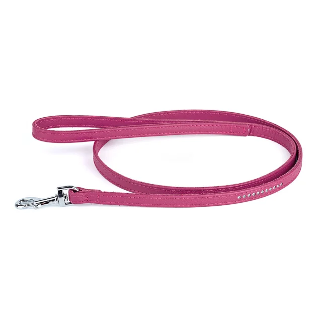 Поводок Kareline для собак, из мягкой кожи, со стразами, 1.2×120 см