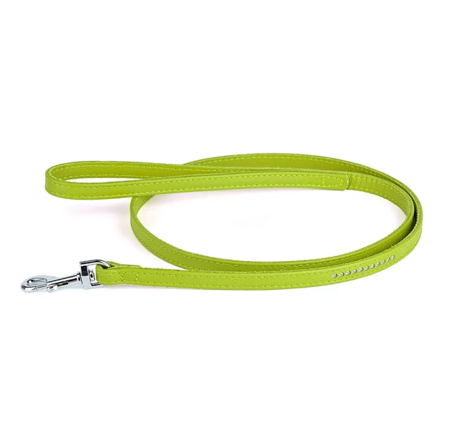 Поводок Kareline для собак, из мягкой кожи, со стразами, 1.2×120 см