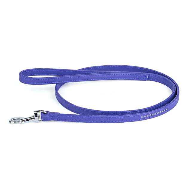 Поводок Kareline для собак, из мягкой кожи, со стразами, 1.2×120 см