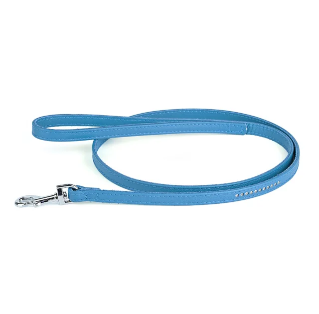 Поводок Kareline для собак, из мягкой кожи, со стразами, 1.2×120 см