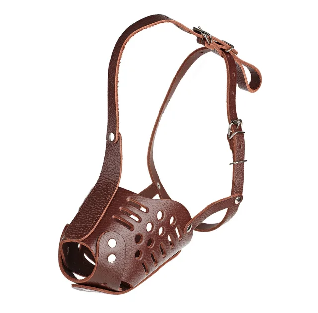 Намордник Kareline для овчарки, из ременной кожи, закрытый, M