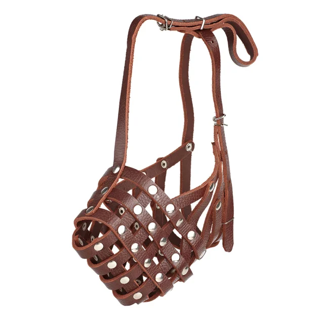 Намордник-сітка Kareline для ротвейлера, з ремінної шкіри