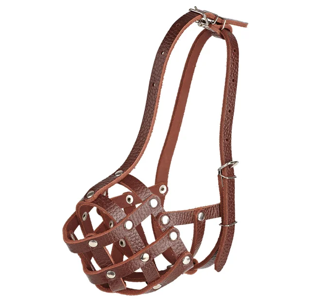 Намордник-сітка Kareline для маленьких порід, з ремінної шкіри