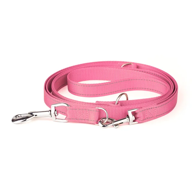 Поводок-перестежка Kareline для собак, со светоотражающей нтикой, нейлон, 1×140/240 см