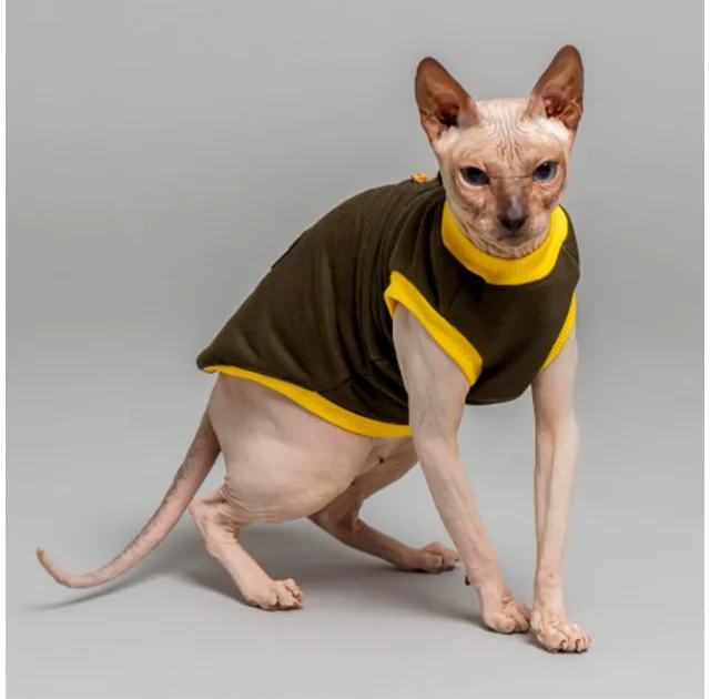 Майка Style Pets Classic khaki для котів, розмір XXL