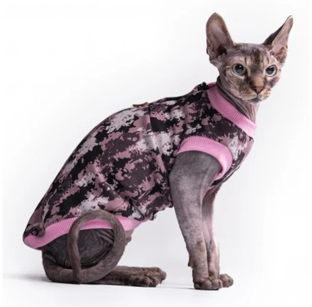 Майка Style Pets Сamo pink для котів, розмір XXS