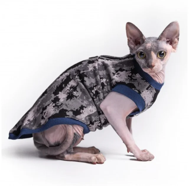 Майка Style Pets Сamo blue для котів, розмір L-