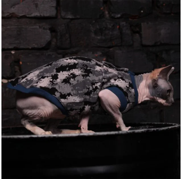 Майка Style Pets Сamo blue для котів, розмір L+