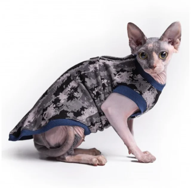 Майка Style Pets Сamo blue для котів, розмір M