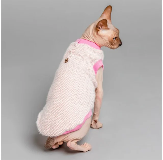 Майка Style Pets Ялинка для котів, колір рожевий, розмір M+