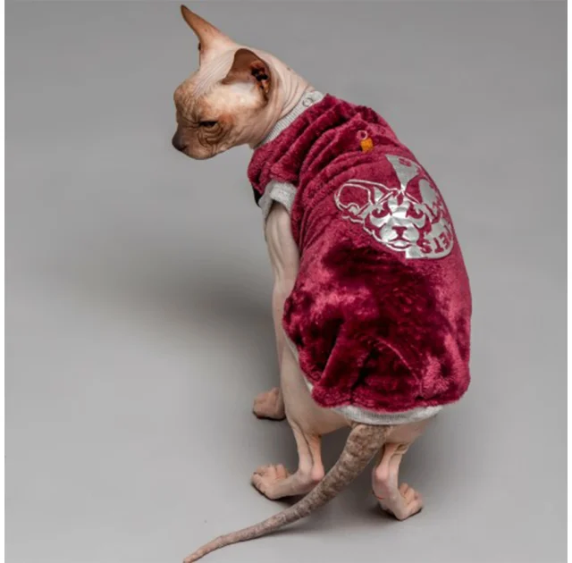 Майка Style Pets FaceSPM для котів, колір марсала, розмір M