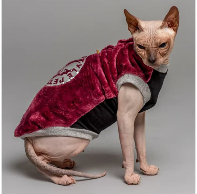 Майка Style Pets FaceSPM для котів, колір марсала, розмір XXL