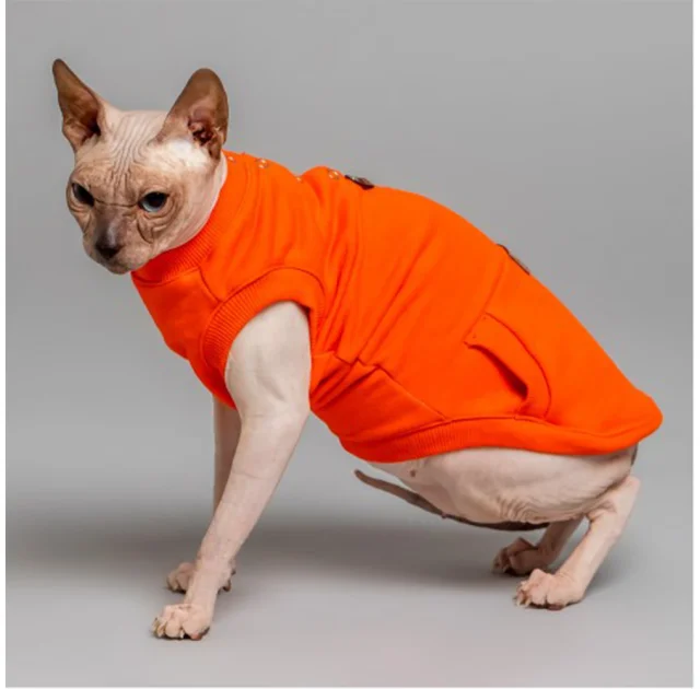 Майка Style Pets TVIXI для котів, колір помаранчевий, розмір L-