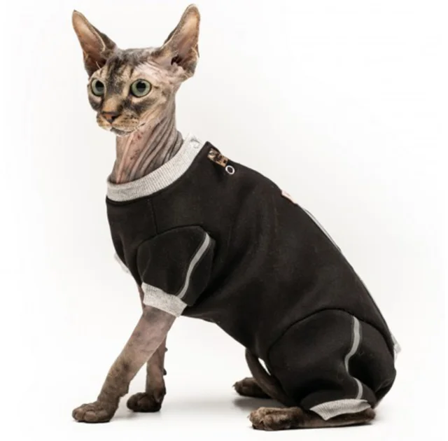 Боді Style Pets ADS для котів, колір чорний, розмір S