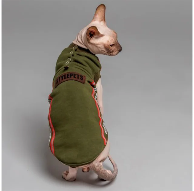 Кофта Style Pets ELVIN для котів, колір зелений, розмір XL+
