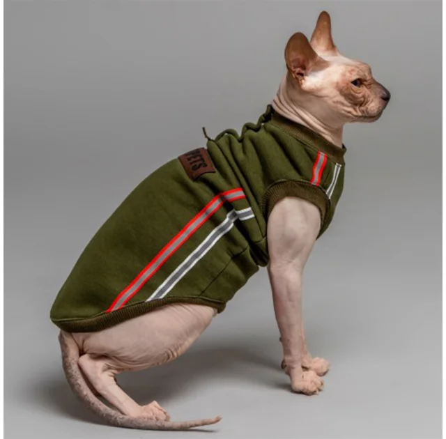 Кофта Style Pets ELVIN для котів, колір зелений, розмір XXL