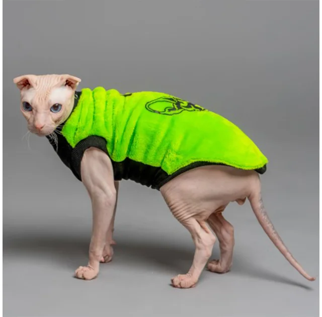 Майка Style Pets FaceSPS для котів, колір зелений, розмір L-