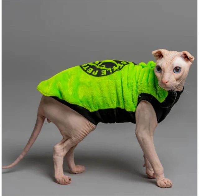 Майка Style Pets FaceSPS для котів, колір зелений, розмір M-