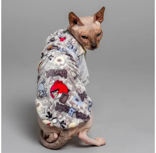 Кофта Style Pets Angry Birds для котів, колір сірий, розмір S
