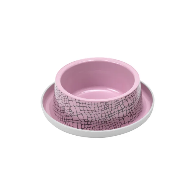Миска Moderna Trendy Dinner Dog №2 WildLife для собак, пластик, рожева, 735 мл, d-20 см
