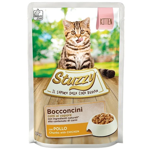 Влажный корм Stuzzy Cat Kitten с курицей, в соусе для котят, пауч, 85 г