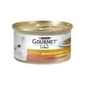 Влажный корм Purina Gourmet Gold для кошек, с уткой и индейкой, 85 г
