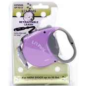 Рулетка-поводок Power Walker Lit'l Pals Mini для собак весом до 7 кг, 3.6 м, лиловая