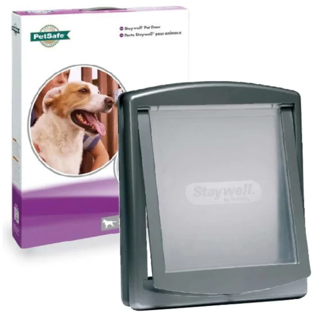 Дверцы PetSafe Staywell Original для собак крупных пород весом до 45 кг, серая, 456 х 386 мм