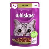 Влажный корм Whiskas для котов, с ягненком в желе, 85 г