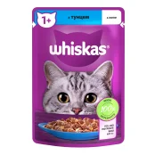 Влажный корм Whiskas для котов, с тунцом в желе, 85 г