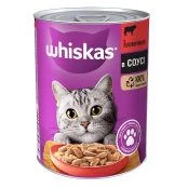 Консерва Whiskas для котов, с говядиной, 400 г
