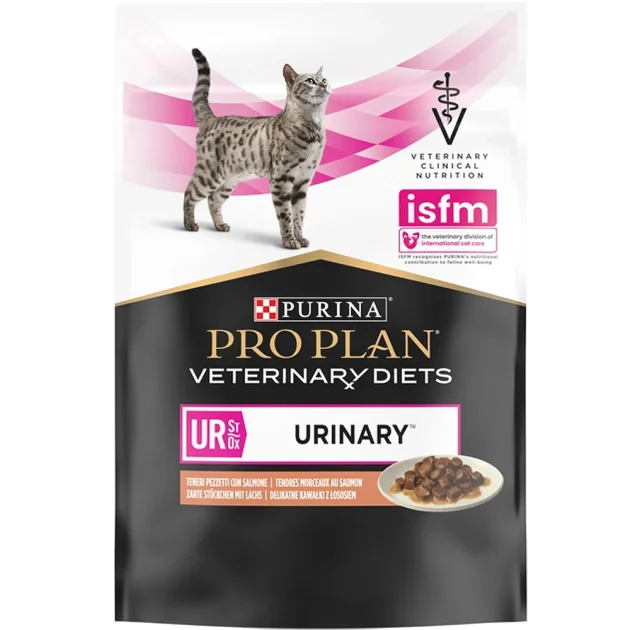 Влажный корм Purina Veterinary Diets Urinary для кошек, при заболевании мочеполовой системы, с лососем, 85 г