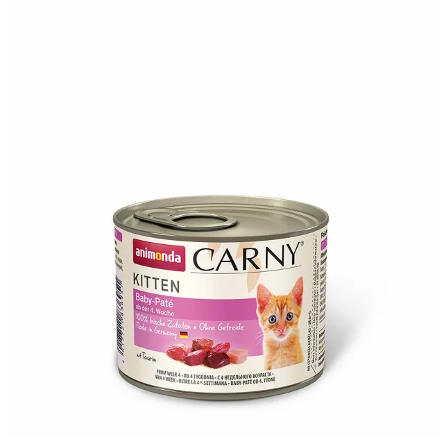 Консерви Animonda Carny Kitten Baby-Paté для кошенят, паштет з яловичиною та куркою 200 г