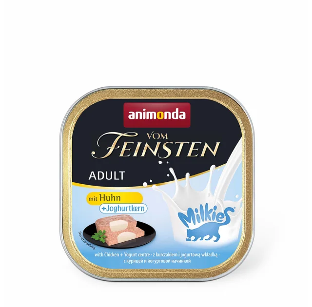 Консервы Animonda Vom Feinsten паштет для кошек, с курицей и йогурт центром, 100 г