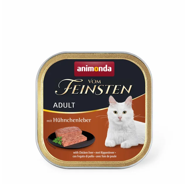 Консервы Animonda Vom Feinsten паштет для кошек, с куриной печенью, 100 г