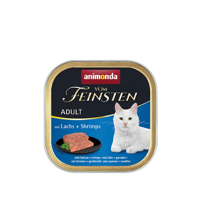 Консервы Animonda Vom Feinsten паштет для кошек, с лососем и креветками, 100 г