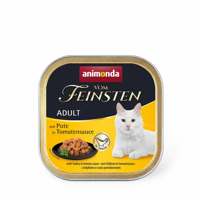 Консервы Animonda Vom Feinsten для кошек, кусочки индейки в томатном соусе, 100 г