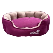 Лежак AnimAll Royal Velours M Fuchsia для котів і собак, 53×47×21 см Лежак AnimAll Royal Velours M Fuchsia для котів і собак, 53×47×21 см