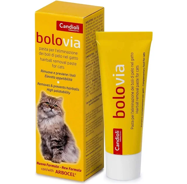 Паста Candioli Bolo Via для выведения шерсти, для котов, 50 г