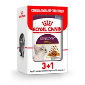 Вологий корм Royal Canin Sensory Smell Jelly для котів вибагливих до аромату, шматочки в желе, 85 г, акція 3+1