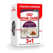 Влажный корм Royal Canin Sensory Feel Jelly для привередливых кошек, кусочки в желе, 85 г, акция 3+1