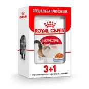 Влажный корм Royal Canin Instinctive для кошек, кусочки в желе, 85 г, акция 3+1