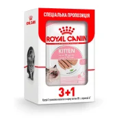 Влажный корм Royal Canin Kitten Instinctive для котят от 4 до 12 месяцев, паштет, 85 г, акция 3+1