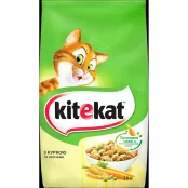 Сухой корм KiteKat для кошек, курица с овощами, 1.8 кг
